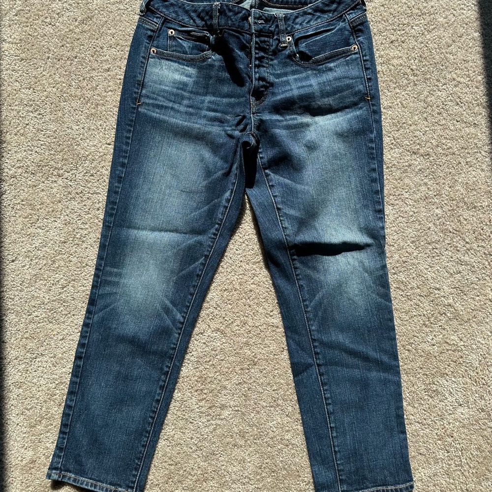 American Eagle Outfitters Blue Ankle Cropped Jeans